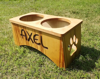 Dog Dish Holder | CNC Project | Dog Bowl Stand Digital Files | Instant Download | Food Stand for Dogs | Dxf | Svg | Pdf | DIY