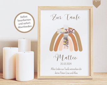Baptism Gift Baptism Boy Baptism Cash Gift Baptism Cash Gift Guest Gift Baptism Poster Gifts for Baptism Godparents Gift Communion
