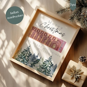 Christmas gifts Cash gift Christmas gift grandchildren DIY cash gift First million Christmas gift Merry Christmas digital