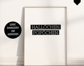 Poster guest toilet wall decoration guest toilet hello little butt WC pictures download guest bathroom poster toilet guest WC poster digital gift for moving in
