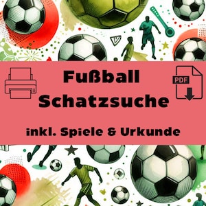 Treasure hunt indoors football scavenger hunt children children&#39;s birthday concept digital birthday games football set activity indoor