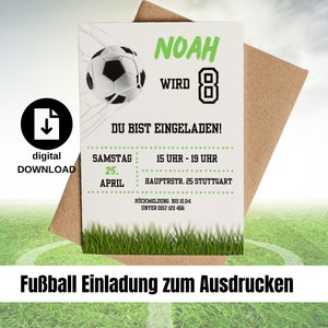 invitación digital tarjeta de fútbol invitación tarjeta de invitación de fútbol fútbol personalizado cumpleaños infantil tarjeta electrónica tarjeta de cumpleaños impresión DIY