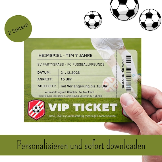Fußball Einladung digital Einladung zum ausdrucken Fussball Einladungskarte Fußball Geburtstag Fussball Motto Kindergeburtstag Fußballparty