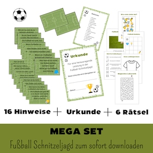 Fußball Schatzsuche Indoor deutsch download Fußball Geburtstag Fußball Schatzsuche Outdoor Fussball Schnitzeljagd Fußball Kindergeburtstag
