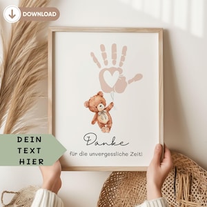 Geschenk Erzieherin Abschiedsgeschenk Gruppe Kindergarten Krippe Foto Kinder Basteln personalisiert Geschenk Abschied Erzieher Geschenkidee