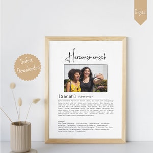 personalized gift girlfriend birthday gift for best friend gift sister photo Christmas gift best friend poster