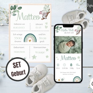Geburt Junge Geburtstafel Geburtsdaten Poster digital Geburtsposter personalisiert Geburtsanzeige Geburtsbild personalisiert Geschenk Geburt