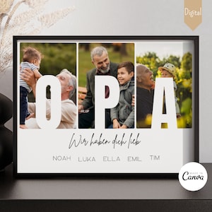 Grandpa Gift Photo Gift Birthday Grandpa Birthday Gift Grandfather Birthday Personalized Grandchildren Gift DIY Photo Digital Image