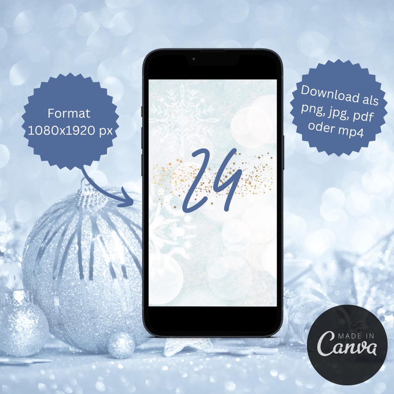 Digital Advent Calendar Personalized for Whatsapp Advent Calendar Png