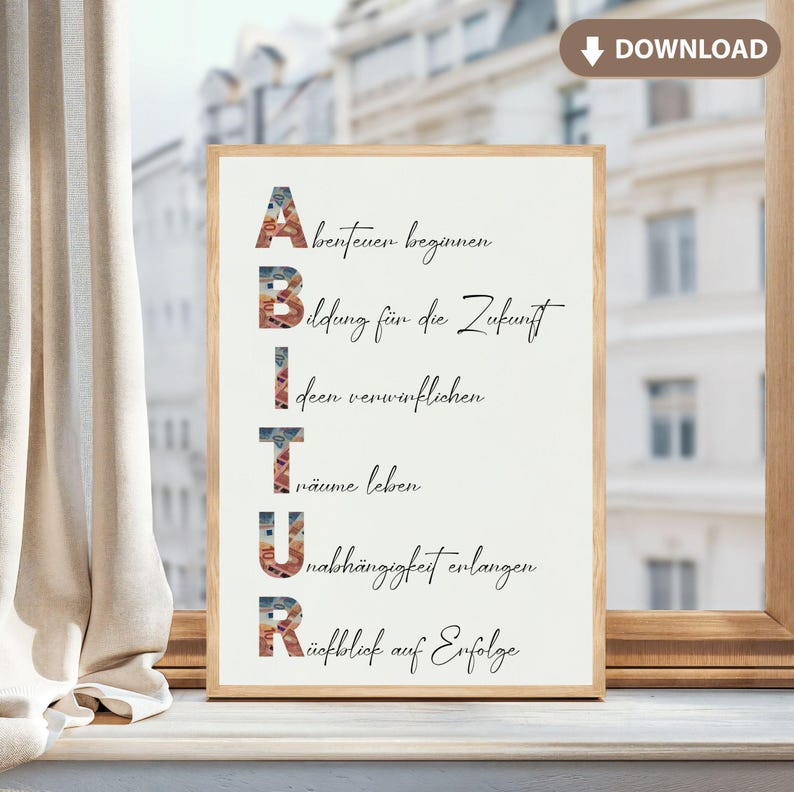 Abi Money Gift Abitur Gift Template Graduation to Print Yourself ...