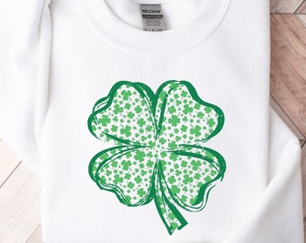 Shamrock Sweatshirt: St Patricks Day Clover Shirt