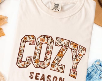 Comfort Colors Fall T-Shirt: Cozy Autumn Vibes Graphic Tee