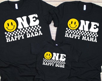 One Happy Dude 1st Birthday Shirt: Matching Family Birthday Outfit