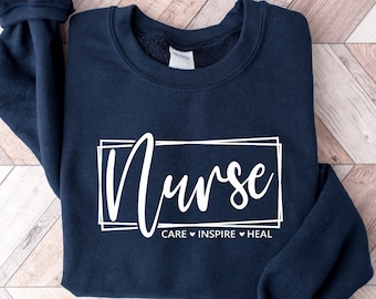 Registered Nurse Sweatshirt: RN Gift, Nursing School Sweater