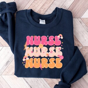 Retro Nurse Sweatshirt: Registered Nurse RN Gift