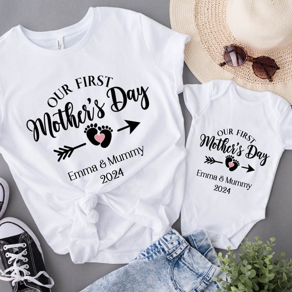 Personalized Mothers Day Shirt, Our First Mothers Day, My 1st Mothers Day , Mothers Day Matching Shirt, Mommy and Me, Mothers Day Gift