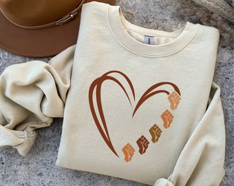 Black History Month Sweatshirt: Equality BLM African American Gift