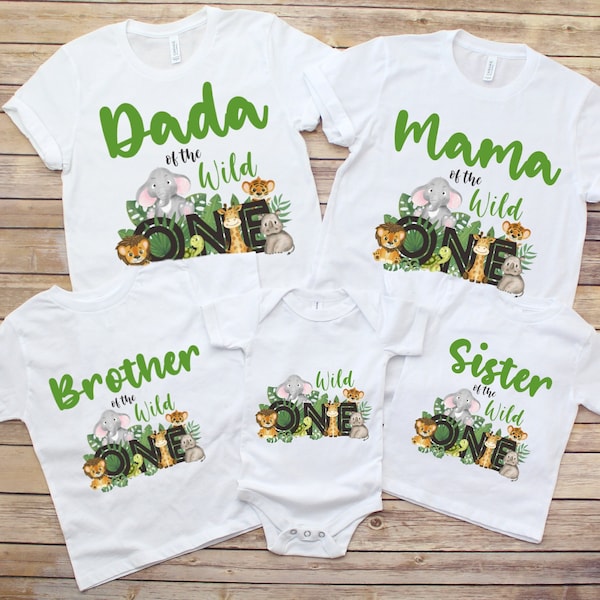 Wild One Family Matching Shirts, Safari Birthday Family Shirt, Family Wild One Shirts, Wild One Birthday Boy, 1st Birthday Boy Gift