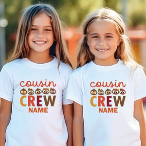 Thanksgiving Cousin Crew matching T-Shirt, Personalized Family matching shirt, Funny Thanksgiving Family shirt, Thanksgivings matching shirt