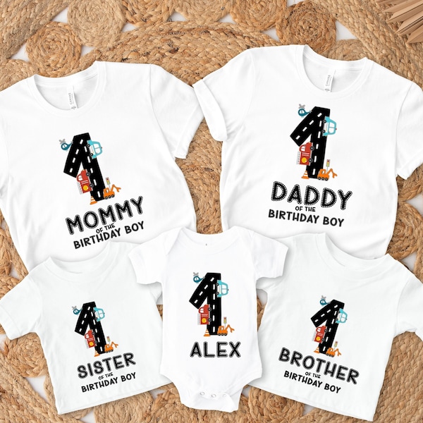 Custom Transportation Birthday Family Matching Shirt, Transportation Birthday Shirt, Birthday Boy Shirt, Custom Vehicle Birthday Shirt