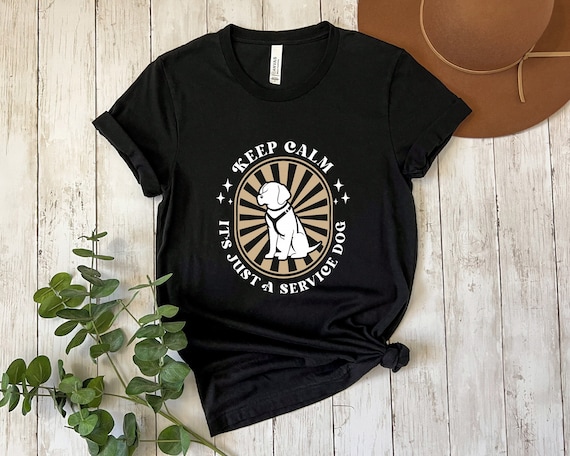 Keep Calm Service Dog Shirt: Disability Awareness Gift