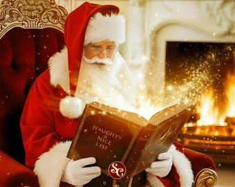 Luksusowa, czerwona wełniana czapka Mikołaja z prawdziwym futrem z lisa polarnego, świąteczna, autentyczna i tradycyjna, długość 35 cali! Rozmiary XS–XXL, klasyczna