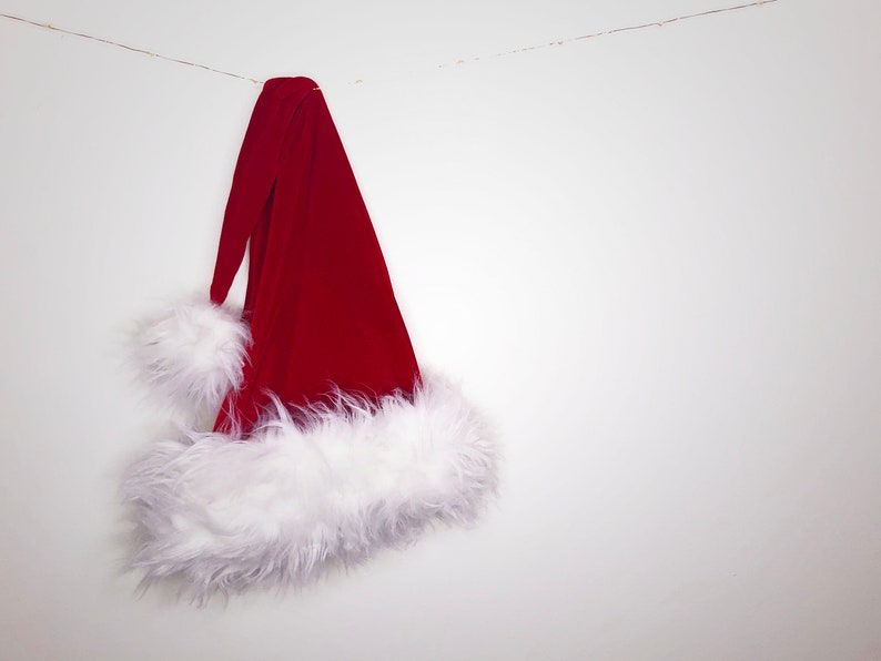 Authentic Long Santa Hat One Size Fits All 33 long image 2