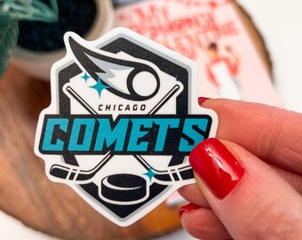 Chicago Comets Logo Sticker