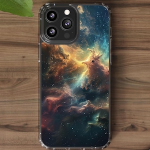 Himmlische Galaxie abstrakte Handyhülle | Kompatibel mit iPhone 15 14 13 12 11 Pro Max X XR XS 8, Galaxy S24 S23 S22, Pixel 21