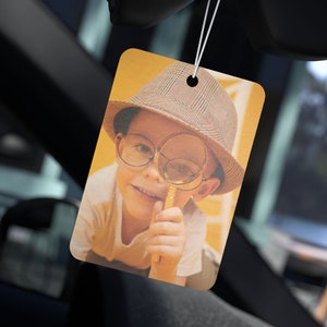 Custom Photo Car Air Freshener: Personalized Car Decor Gift