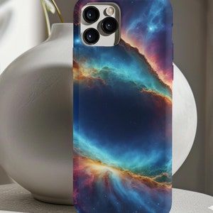 Himmlische Galaxie abstrakte Handyhülle | Kompatibel mit iPhone 15 14 13 12 11 Pro Max X XR XS 8, Galaxy S24 S23 S22, Pixel 21