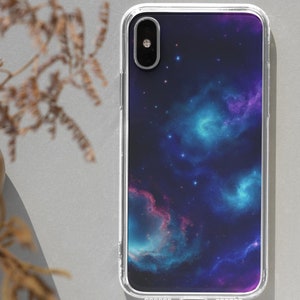 Himmlische Galaxie abstrakte Handyhülle | Kompatibel mit iPhone 15 14 13 12 11 Pro Max X XR XS 8, Galaxy S24 S23 S22, Pixel 21