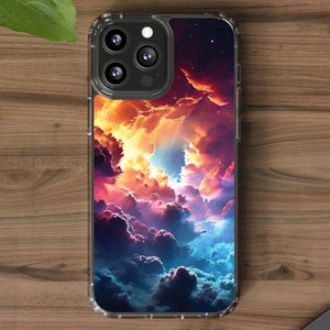 Mysterious Nebula Outer Space Phone Case for iPhone 15 Pro Max, 14, Pixel 8 Space Case, Galaxy Covers for S24, Celestial Birthday Gift Idea