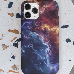 Himmlische Galaxie abstrakte Handyhülle | Kompatibel mit iPhone 15 14 13 12 11 Pro Max X XR XS 8, Galaxy S24 S23 S22, Pixel 21