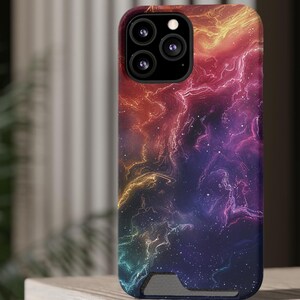 Himmlische Galaxie abstrakte Handyhülle | Kompatibel mit iPhone 15 14 13 12 11 Pro Max X XR XS 8, Galaxy S24 S23 S22, Pixel 21