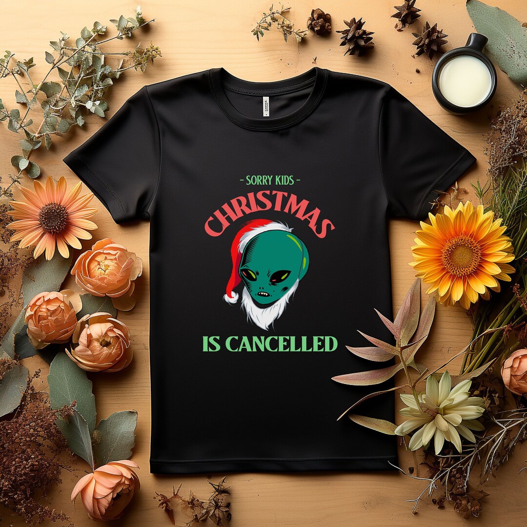 Alien Christmas T-shirt Designs Express Delivery, Space Themed T-shirt ...
