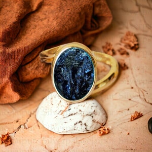 Anello con pietra preziosa naturale di Pietersite, anello importante in argento sterling 925, gioielli con Pietersite, anello da donna con Pietersite, anello per lei, regalo di Natale