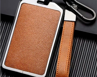 Do Tesli/Rivian/Volvo EX 30/karty RFID, personalizowany skórzany i aluminiowy brelok z brelokiem
