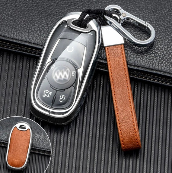 Buick Customized Key Fob Cover With Leather Keychain Compatible With Buick Enclave Encore GX Envision Lacrosse Regal Tourx Etsy
