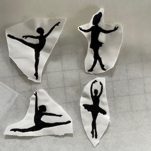 Ballerina 4 pack Embroidery Design Digital Download