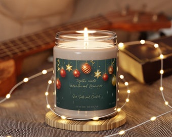 Together Create Memories - Five scent variations- Scented Soy Candle, 9oz , Christmas gift, Christmas Candle, Holiday gift, Candle gift