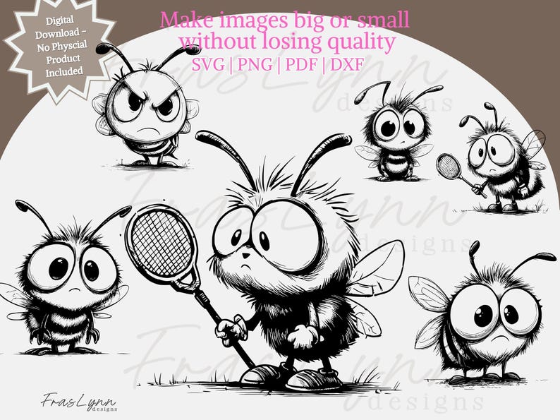 Bee SVG Bundle, Png, Pdf, and Dxf Files, Instant Download, Laser ...