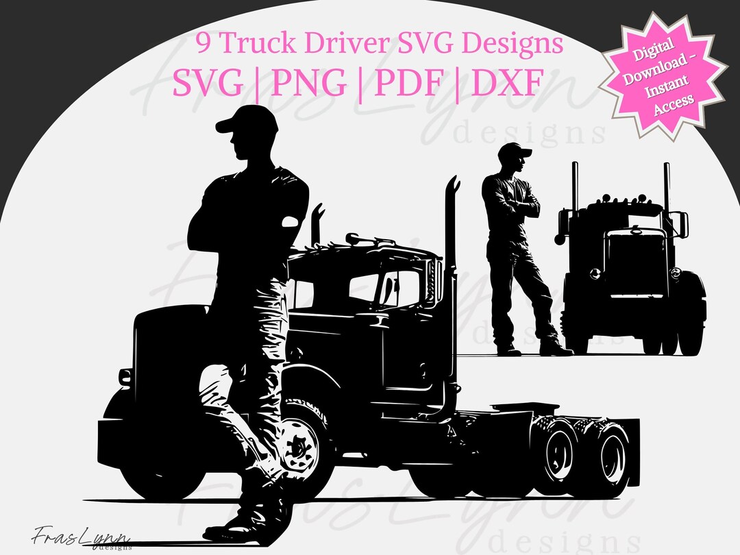 Dig Rig Svg Truck Driver SVG Bundle, Png, Pdf, and Dxf Files, Instant Download ...