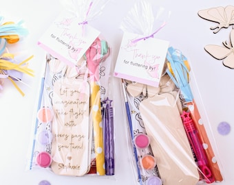 Butterfly Bookmark Party Favor Bag | Kids Birthday Spring Garden Birthday Party | Enchanted Garden Guest Favor | Woodland Party Favor