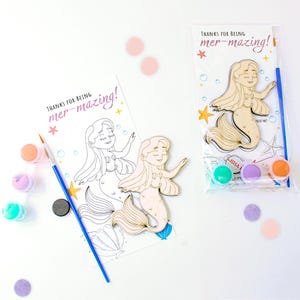 DIY Mermaid Magnet Party Favor Kit: Under The Sea Birthday