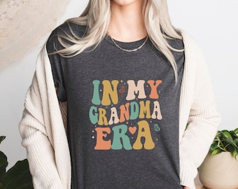 Camiseta "En la era de mi abuela", camiseta genial de abuela, camiseta divertida de abuela, camiseta de la mejor abuela, regalo para abuela, camiseta de la nueva abuela orgullosa