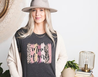 Leopard Mama Shirt, Mom of Girls Shirt, New Mom Shirt, Mothers Day Gift, Mom T-shirt, Gift For Mom Shirt, Mom Shirt, Mama Shirt,