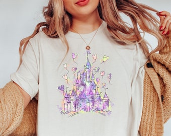 Camiseta del Castillo de Walt Disney, camisetas familiares a juego con el castillo, camiseta del Castillo del Reino Mágico, camiseta del Castillo para mujer, camiseta infantil del Castillo, camisetas Disney