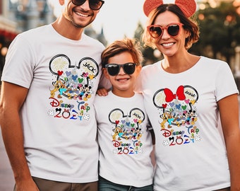 Camisetas personalizadas de viaje a Disney, camisetas de Disneyworld, camisetas de vacaciones en Disney, camisetas de pareja de Disney, camisetas familiares a juego de Disney, camisetas de viaje a Disney