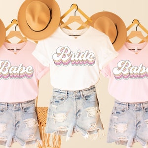 Bride Shirt, Bride To Be Shirt, Bridal Party Shirt, Bachelorette Party Shirt, Bride And Babe Shirts, Bridesmaid Shirts, Team Bride TShirts